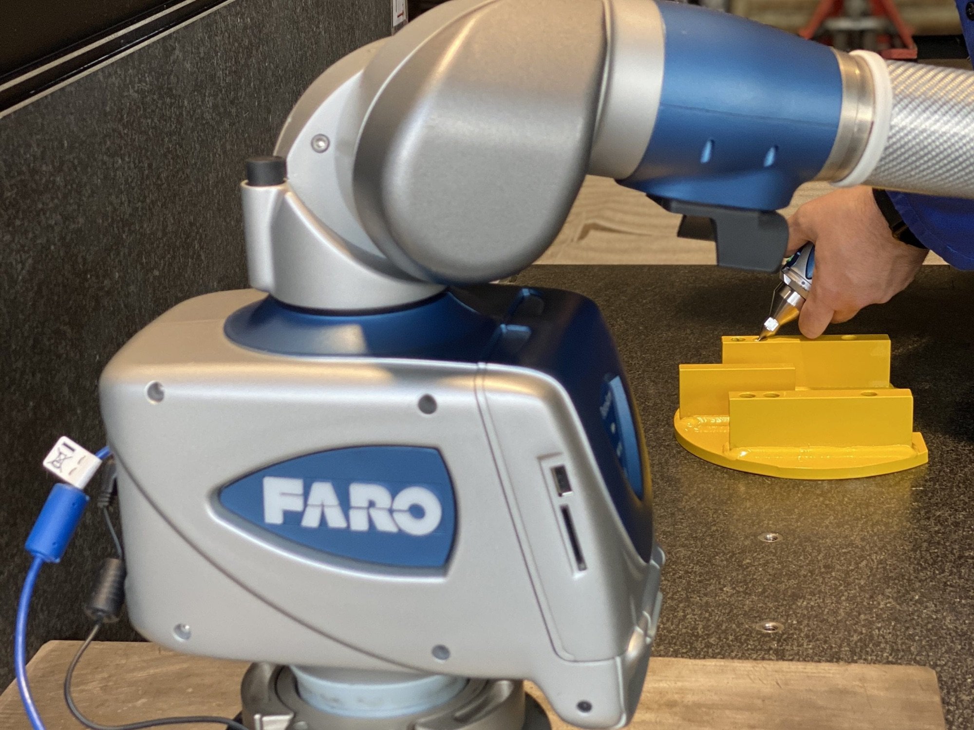 Měření dílu 3D ramenem FARO